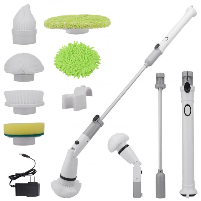 ABS Cordless Electric Spin Scrubber With 6 Replaceable Brush Heads 0