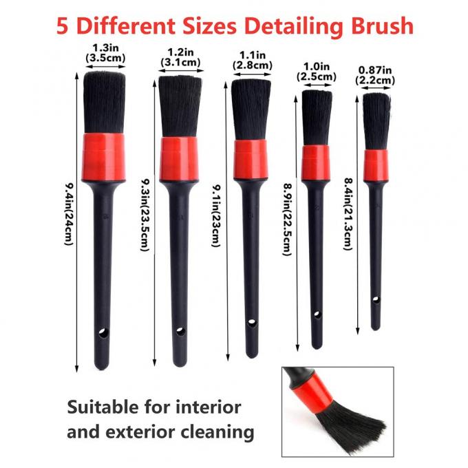 12 Pieces Car Cleaning Brush Set Includes Car Wash Mitt Rim Brush 0