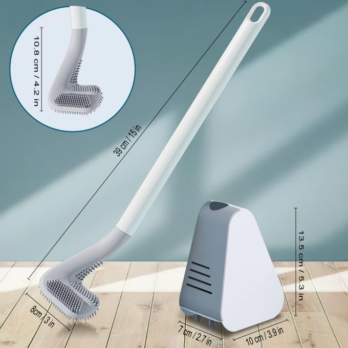 Deep Cleaning Removable Golf Toilet Brush Set With Long Handle 0