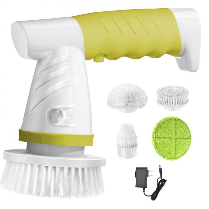 Bathroom Electric Spin Scrubber Cordless Motorized With 4 Replaceable 0