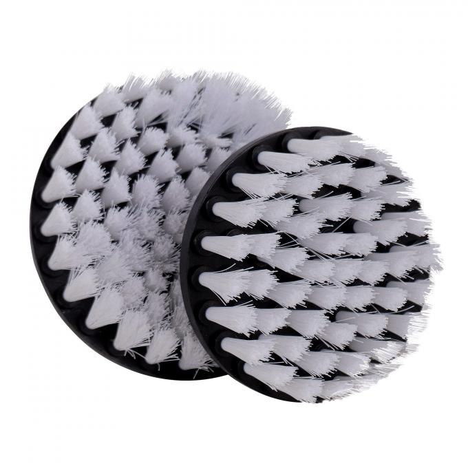 6 Piece Hexagonal Shank Soft Drill Brushes For Carpets Fibres Glass Metal White 0