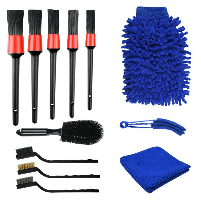 15 Pieces Car Cleaning Brushes Microfibre Cloths For Tyres And Car Windows 0