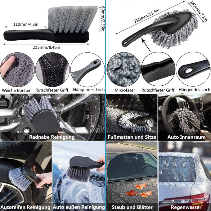 Microfibre 13pcs Car Cleaning Brushes Set With Detailing Brushes 0
