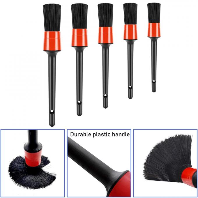 13pcs Long Rim Car Cleaning Brush Set Microfibre with PP Plastic Handle 0