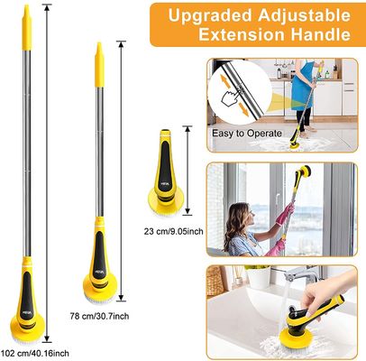 300prm/Min Electric Spin Scrubber Adjustable Handle