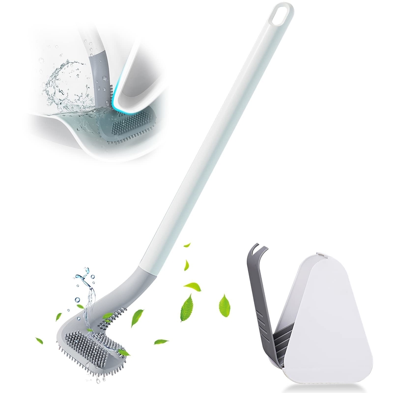 Deep Cleaning Removable Golf Toilet Brush Set With Long Handle