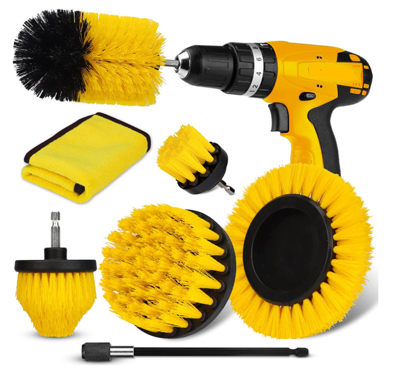 buy PP Drill Brush Attachment Set 7 Pieces For Cleaning online manufacturer