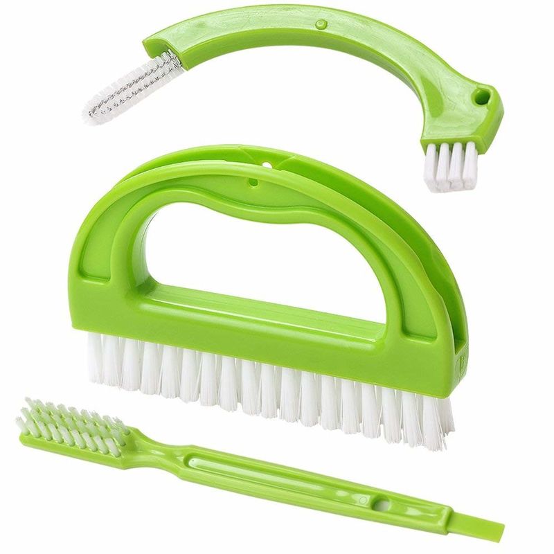 OEM Tile Cleaning Grout Scrubber Brush Set 5.5in 3 In 1 With Handle