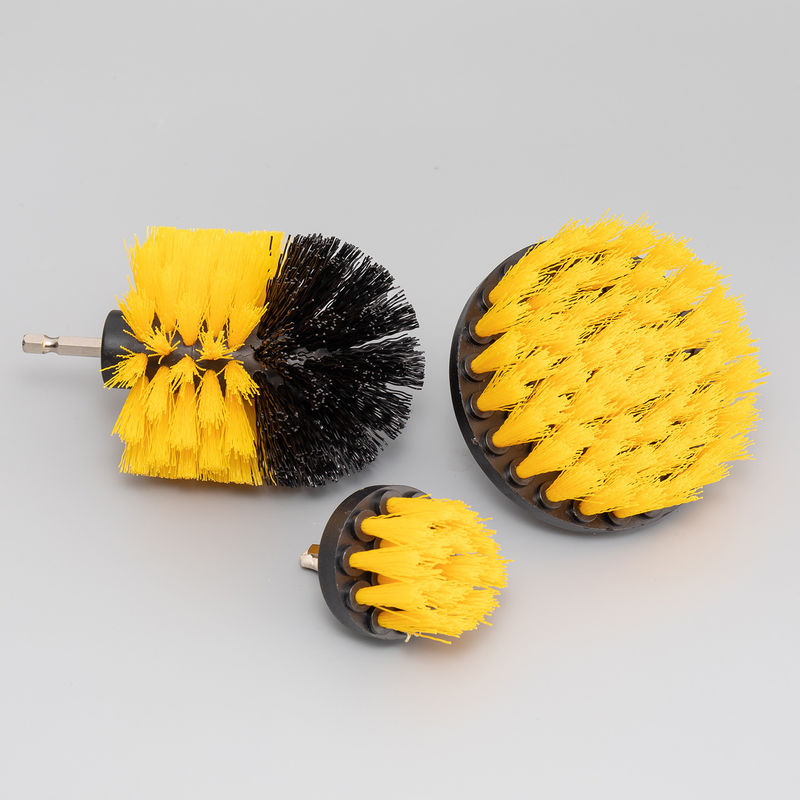 buy 3pcs Yellow Drill Scrubber Brush 3.5in online manufacturer