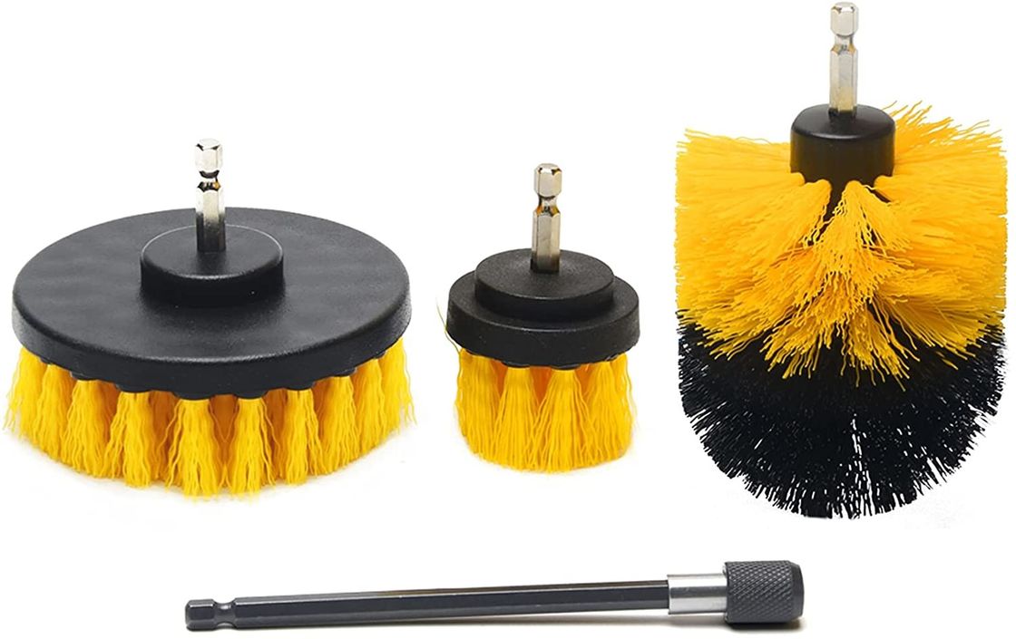 buy Drill Brush Attachment 4pcs Scrubber Brush Kit with Extend Attachment online manufacturer