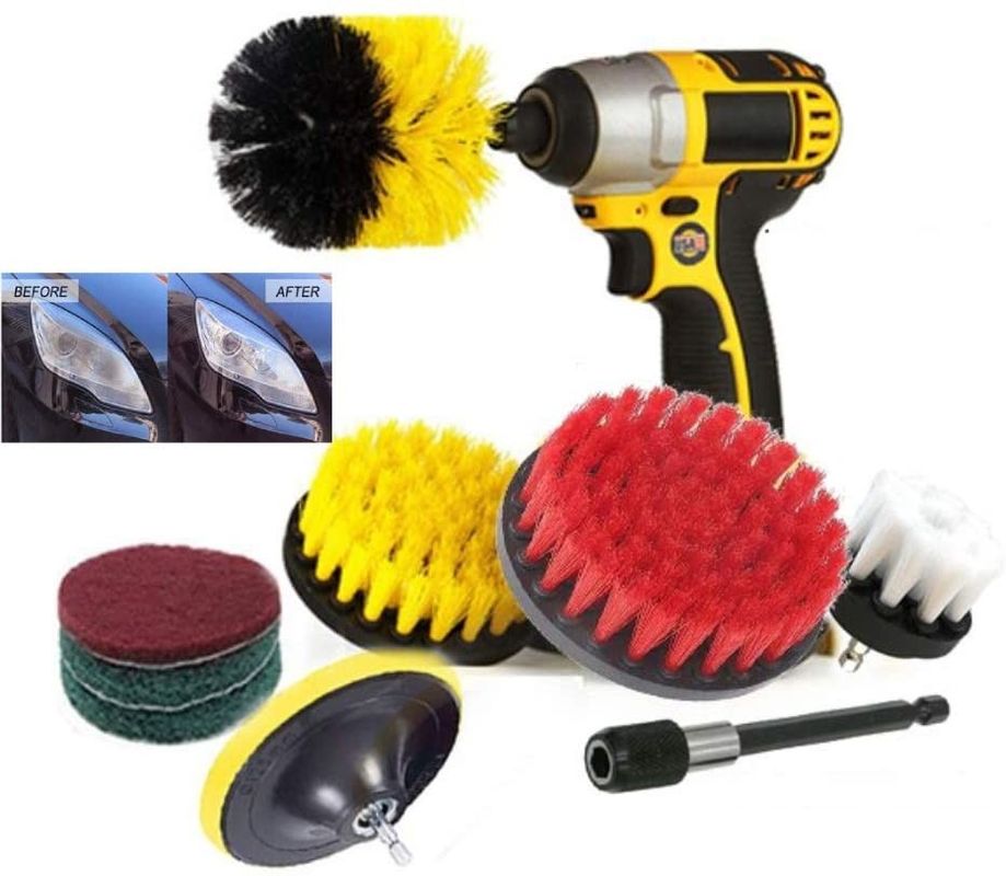 Drill Brush Power Scrubber Brush Cleaning Kit 10Pcs Drill Brush Attachment