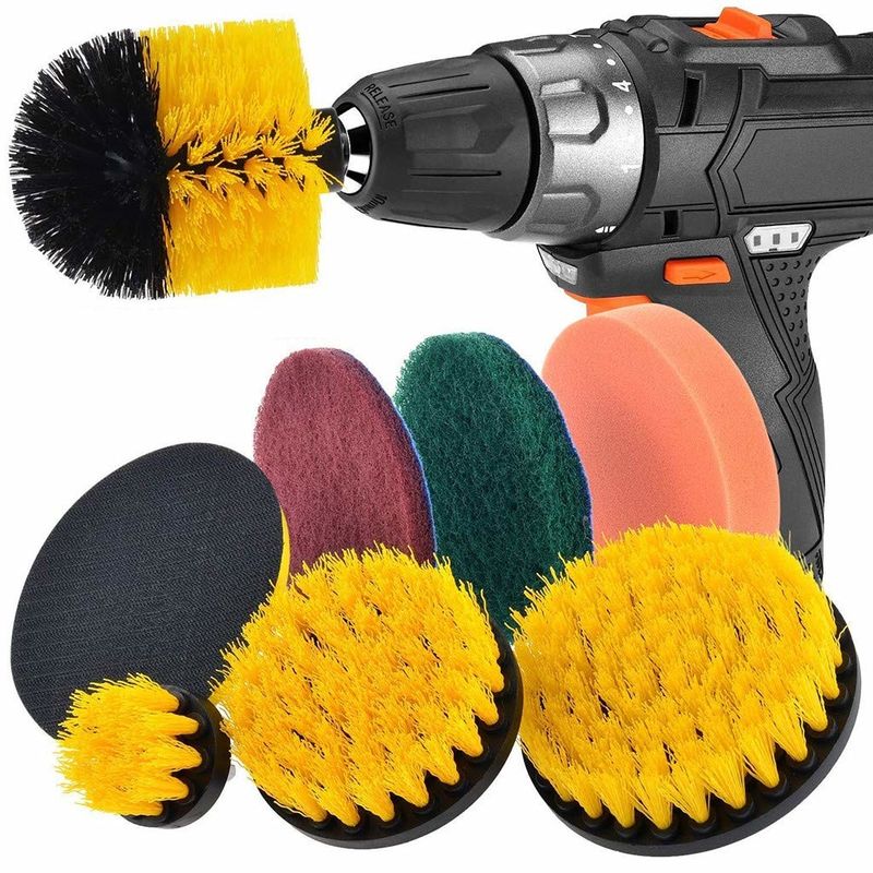 buy Polypropylene Power Drill Scrubber Brush Set Electric Drill Cleaning Brush Tools 420g online manufacturer