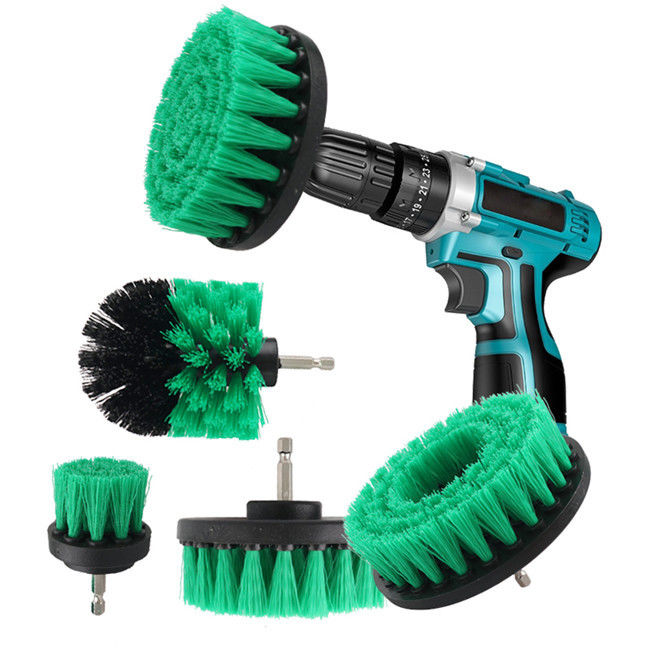 buy Power Drill Brush Attachment Set Power Scrubber Brush Car Polisher Bathroom Cleaning Kit with Extender online manufacturer