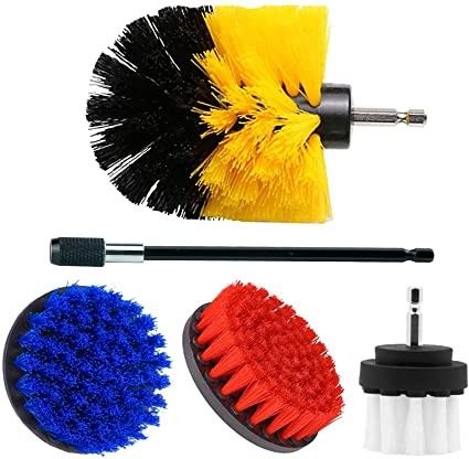 buy 5Pcs Drill Cleaning Brush Attachment Polypropylene Power Scrubber Kit online manufacturer