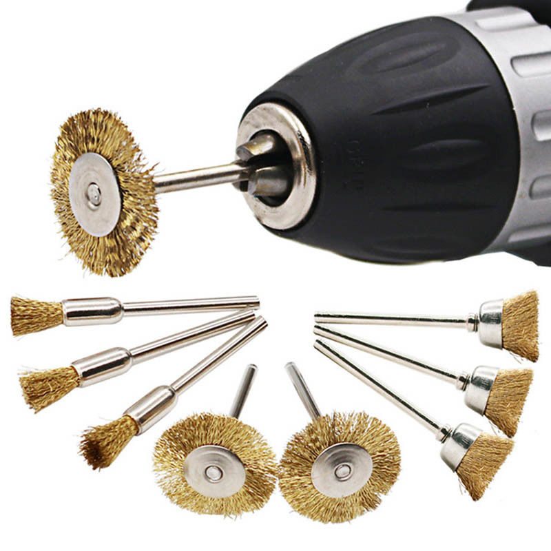 Good price 2.5cm Rust Removal Wire Metal Wheel Brush 4.7g 41mm Long Rotary Grinder Power Tool online