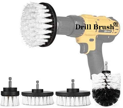 PP 4Pcs Scrub Brush Drill Attachment Kit For Cleaning