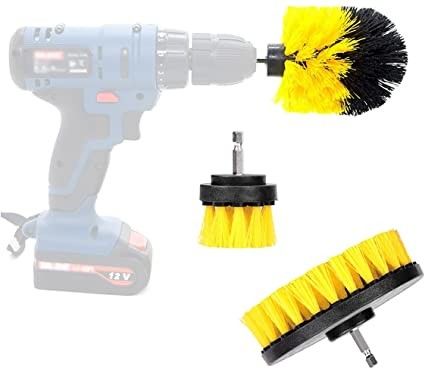 buy PP Drill Scrubber Brush 3Pcs Cleaning Kit For Bathroom Surfaces online manufacturer
