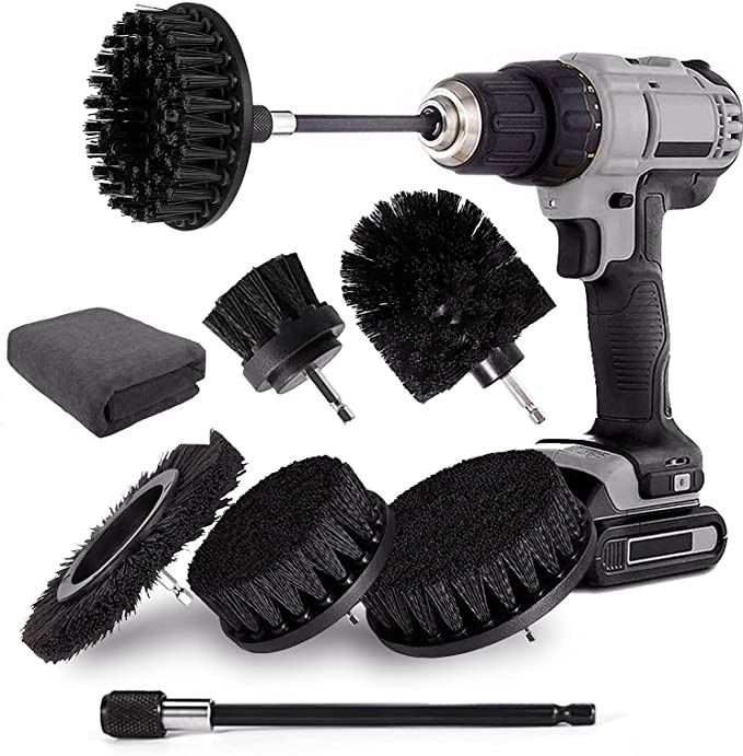 PP 2inch Drill Brush Attachment Set 8Pcs For Cleaning