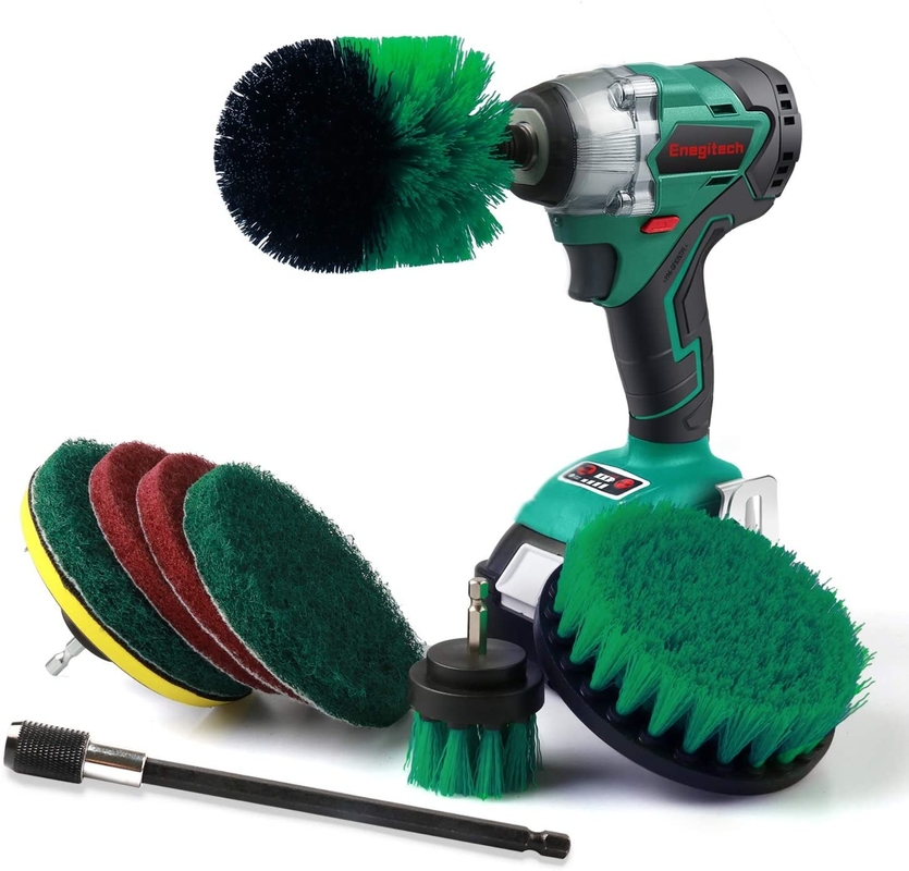buy Nylon Drill Brush Attachment Kit 9 In 1 With 6&quot; Long Reach Extension online manufacturer