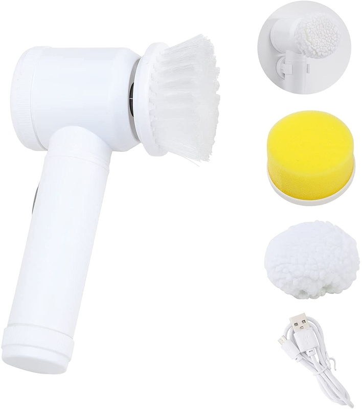 ABS Electric Spin Scrubber Rechargeable With 3 Brush Heads