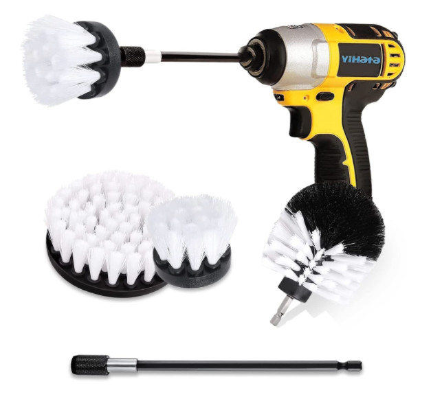 buy 4 Pack Power Drill Brush Multi Purpose Extended Long Attachment Kit For Grout online manufacturer