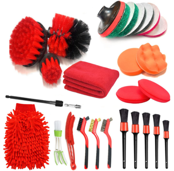 buy 22Pcs Car Cleaning Brush Kit Care Car Interior Detailing Brush Kit Nylon online manufacturer
