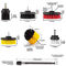 22 Piece Drill Brush Attachment Set Power Scrubber Drill Brush Kit Scrub Brush with Extend Long Attachment