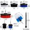 23 Piece Drill Brush Attachment Kit Power Scrubber Drill Brushes for Cleaning