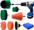 15cm Cordless Drill Brush Cleaning Set 9pcs For Car Seats Medium Stiff