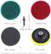16Pcs 4 Inch Drill Power Brush Tile Scrubber Scouring Pads Cleaning Kit