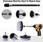 13cm Black Power Scrubber Drill Brush Set 9pcs Clean Car Cleaning