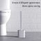 14.17in Bristles Flat Head Toilet Brush Flex Toilet 60mm Filament