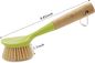 1.1in PBT Bristle Kitchen Scrub Brush Dish Scrubber With Handle