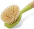 1.1in PBT Bristle Kitchen Scrub Brush Dish Scrubber With Handle