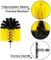 Drill Cleaning Brush 5 Piece Scrub Brush Drill Attachment Shower Cleaner Bath Mat Shower Doors Glass Cleaner