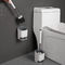 125*170 Bathroom Silicone Toilet Cleaning Brush Set Polypropylene 350g