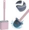 TPR Flat Silicone Toilet Brush Wall Mounted With Holder 37.5*10.5*5