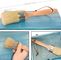 Natural Bristles Chalk And Wax Paint Brush 2 In 1 Round Painting Tool