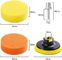 22PCS Car Buffer Polisher Pads Sponge Material White Blue Black Yellow