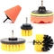 6 Piece Nylon Power Brush Tile And Grout Bathroom Cleaning
