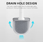 Removable Handle Toilet Brush And Holder Set TPR For Bathroom Mounted