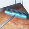 Stiff Bristle Floor Scrubber Brush With Squeegee Indoor Outdoor