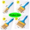 20 Pieces Professional Painting Brushes Plastic Polyester Bristle
