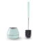 Toilet Brush And Holder Set Silicone Bristles With Tweezers Pink
