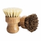 Bamboo Round 3 Packs Mini Natural Scrub Brush With Union Fiber