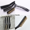 Nylon Copper Stainless Steel Wire Brush Curved Handle For Rust Removal